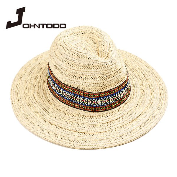 

wide brim hats summer 2021 large straw woven ring fringed beach hat sunscreen big jazz women, Blue;gray