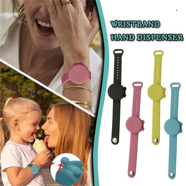 

2020 новый дезинфицирующее дозатор wristband дезинфицирующее средство для рук дозирование браслет дезинфекции рук группа дезинфицирующее дис