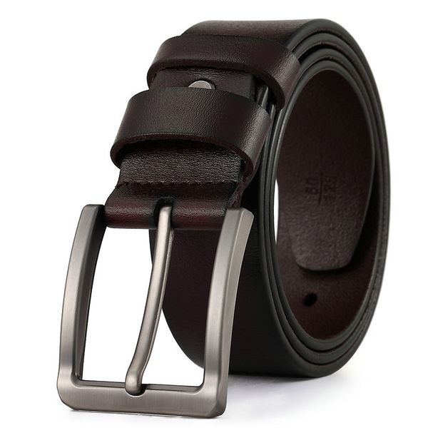 

Cross-Border Supply Waistband Mens Leather Pin Buckle Leather Belt Casual Retro Leather Belt Factory Wholesale