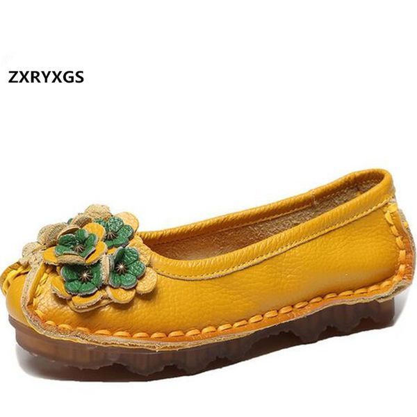 

sale classic flowers cowhide hand-stitched shoes ladies flat shoes woman soft leather banquet wedding fashion, Black