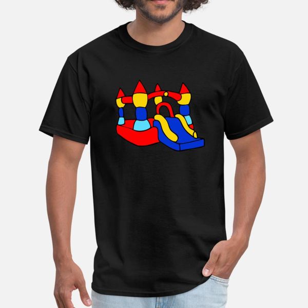 

bouncy castle t shirt men design short sleeve size s-3xl pattern loose comfortable spring autumn standard shirt