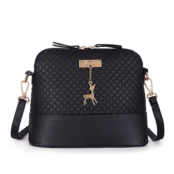 

2020 women messenger bags fashion mini pu leather bag with deer toy shell shape bag women shoulder bags ladies zipper handbag