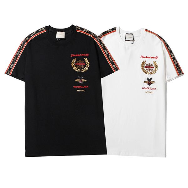 

20ss завод прямой мужской летней medusa футболка большого размера o-образным вырезом с коротким рукавом футболки ситец мужская футболка 3d б, White;black