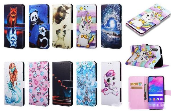 

wallet leather flip stand flower panda butterfly case for samsung note10 plus a51 a71 a20 a30 a40 a50 a60 a70 a80 a90 a10s a20s s8 s9 plus
