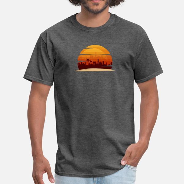 

урожай sunset тенниска men вязаная хлопок crew neck костюм интересный аутентичные весна pattern shirt