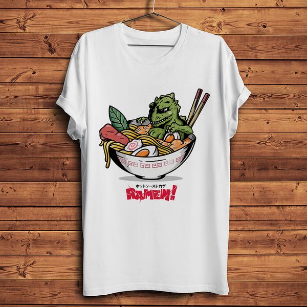 

japan style kawaii kaiju love ramen anime funny tshirt men new white casual short sleeve t shirt streetwear harajuku tee