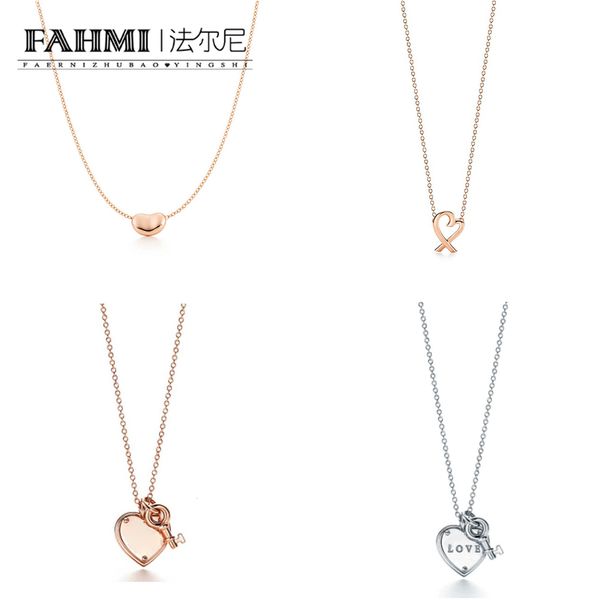 

fahmi 925 silver little golden bean lucky bean necklace original jewellery for women anniversary, Golden;silver