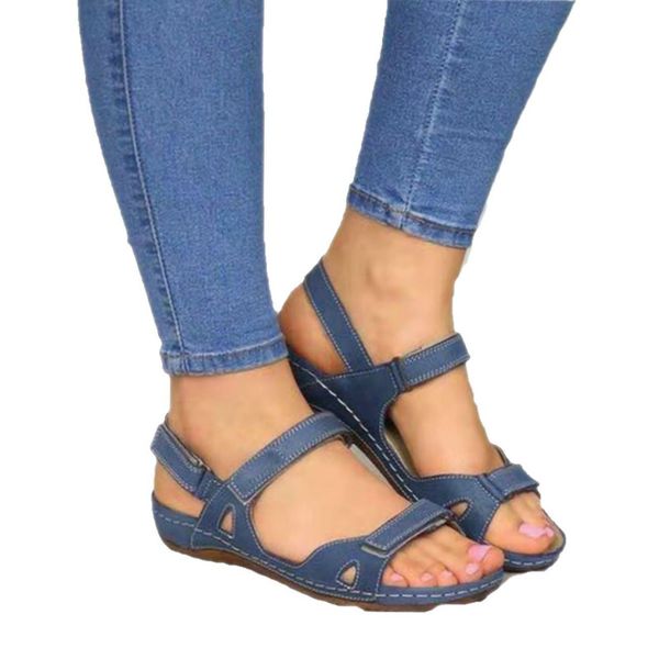 

plus size women sandal soft ladies shoes comfortable anti-odor flat for female summer light weight footwear girl's sandals, Black