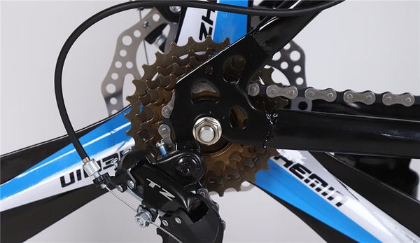 

2020black and blue new python special-shaped mountain bike 26 inch * 17 inch one wheel double disc brake export car custom brand