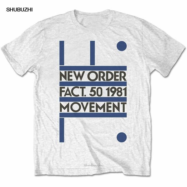 

new order 'movement' t-shirt official merch joy division factory summer plus size tee shirt