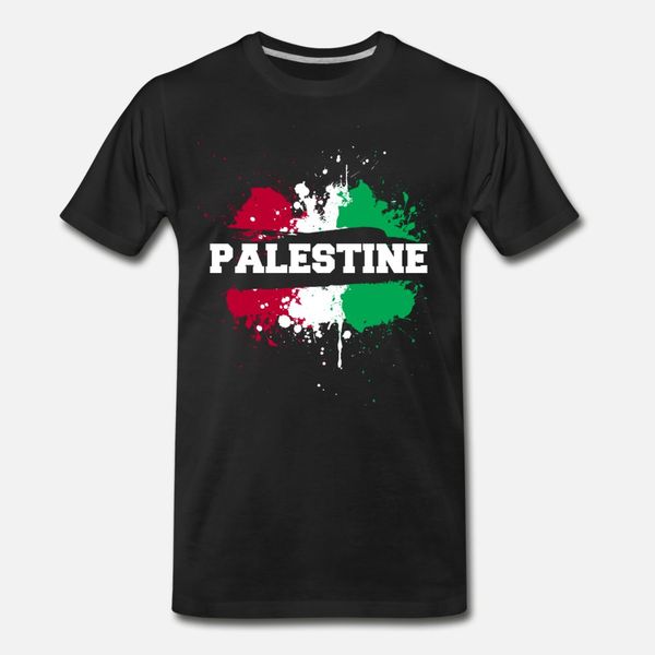 

palestine splatter t shirt men gift cotton size s-3xl novelty gift comical summer style standard