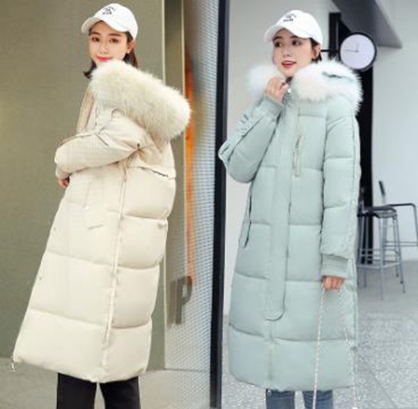 

wholesale fashion women's new ins bread jacket winter mid-length down cotton jacket, Black
