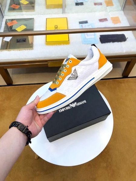 

2021w spring and summer new leather men 's casual shoes ,trend wild sports shoes ,comfortable low -shoes ,original box packaging 3, Black