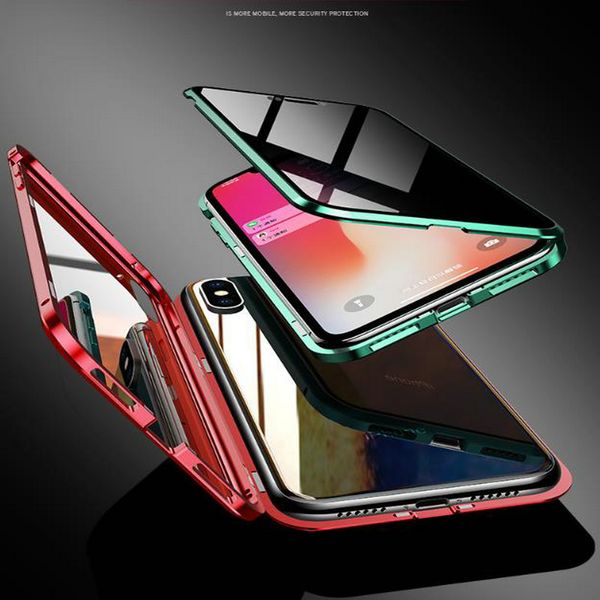 

iphone cover tempered xs magnetic coque 6 cases iphone pro 8 fundas 11 for 12 plus case 7 max for luxury anti-peeping glass 11 agaxu hwjh