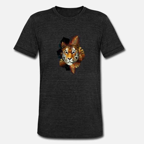 

poly tiger red jungle edition t shirt men printed short sleeve plus size 3xl slim gift new fashion spring family shirt