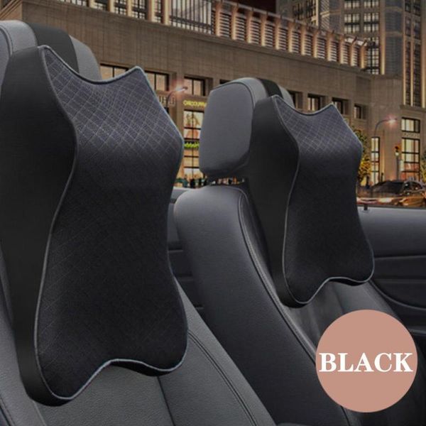 

seat cushions universal car neck pillow rest massage head restraint 3d memory foam cushion vehicular headrest accessories wholesales