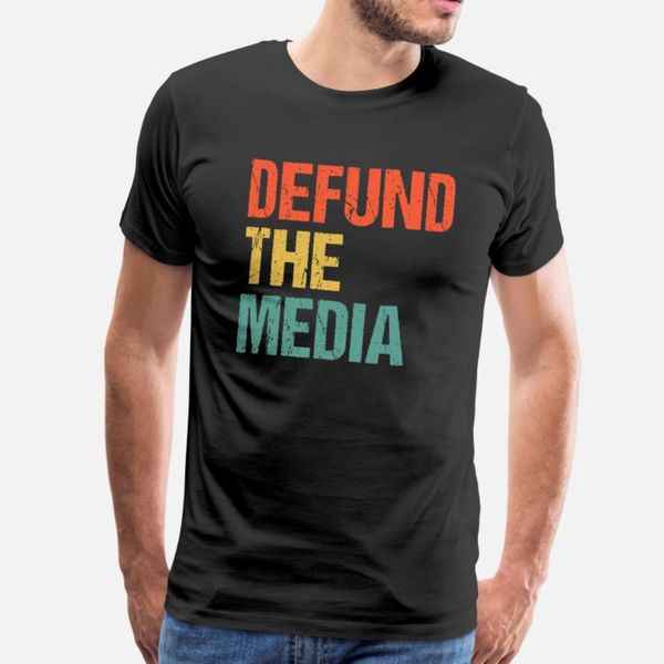 

defund медиа тенниска мужчины designs майка круглый воротник письма anti-wrinkle basic spring vintage рубашка