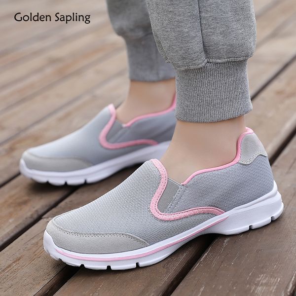 

golden sapling lightweight women sport shoes comfortable slip on women's sneakers for jogging fitness gym air mesh running shoe
