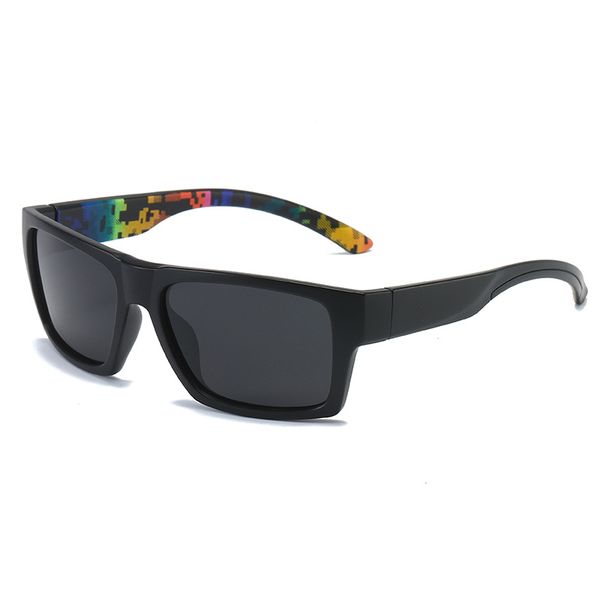 

2020 new men's colorful sunglasses drive car polarized glasses, White;black