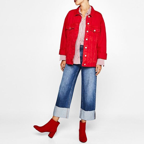 

пальто моды конфеты цвет однобортный сыпучие жан куртки вскользь женская верхняя одежда одежда женщины конструктор зима, Black;brown