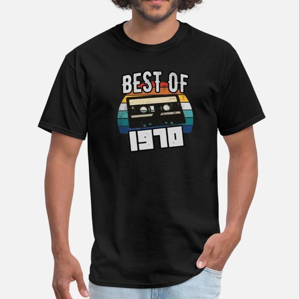 

50th birthday gift idea vintage 1970 retro design t shirt men printing cotton round collar male crazy breathable spring autumn slim shirt