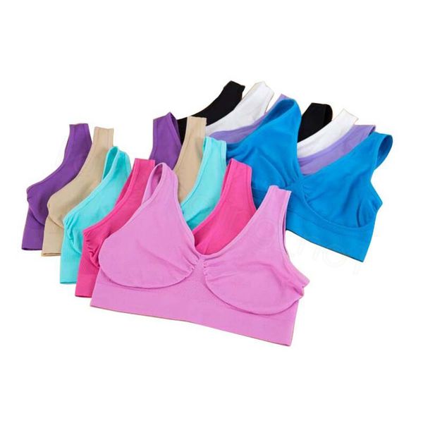

underwear bra seamless ladies ahh bra sizes sport bra yoga bras microfiber pullover bras body shape vest, White