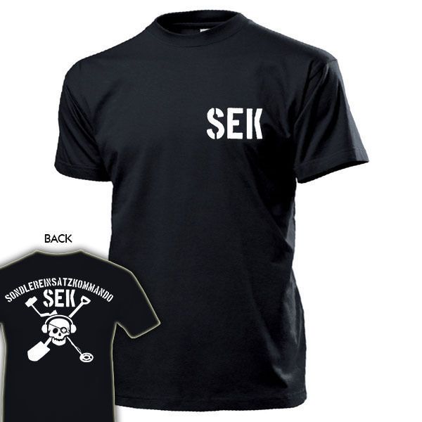 

2019 fashion t shirt sek sondereinsatzkommando member bodenfund hobby detektor wk wh -t shirt tee shirt