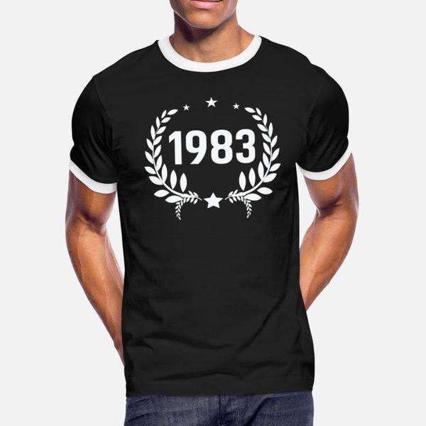 

born in 1983 t shirt men create tee shirt crew neck leisure famous humor summer natural shirt