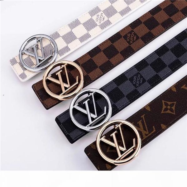

brand men belt 2018 famous fashion plaid design belt rt6630 automatic buckle men genuine leather designer belts men, Black;brown