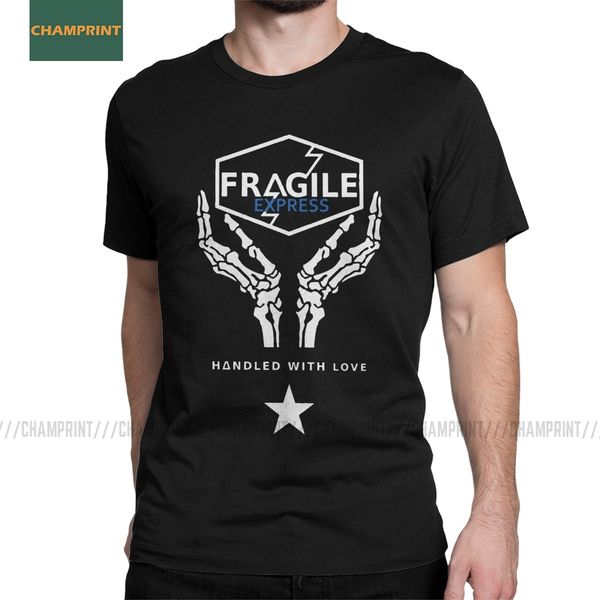 

fragile express death stranding men t shirts kojima hideo metal gear solid reedus norman game tees short sleeve t-shirt cotton