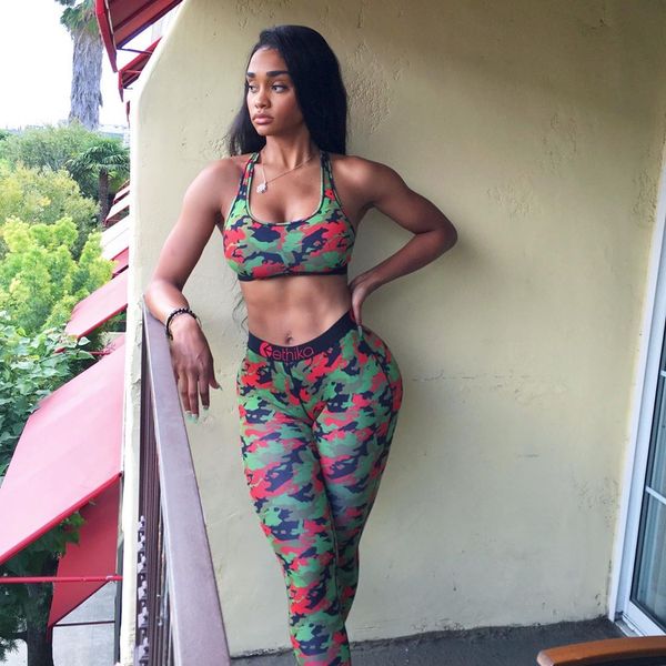 

ethika women's tracksuits fashion swimsuit crop vest + swim shorts trunks boxers 2 piece set tracksuit patchwork shark camo swimwear bi, Gray