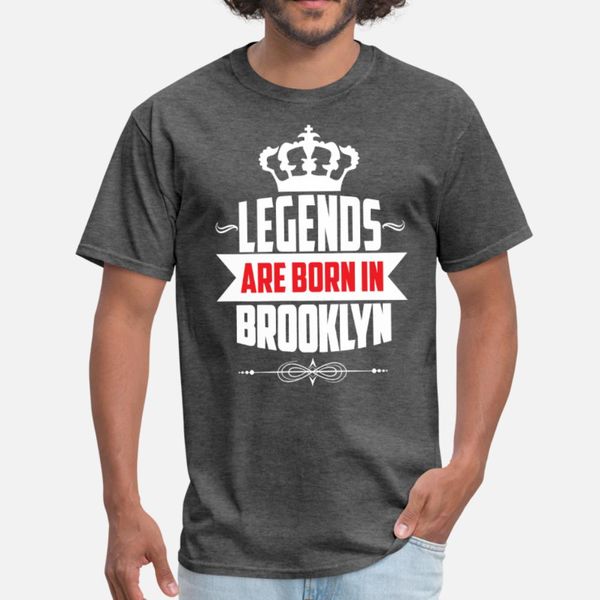 

legends brooklyn t shirt men design 100% cotton s-xxxl gents interesting new fashion spring autumn letter shirt