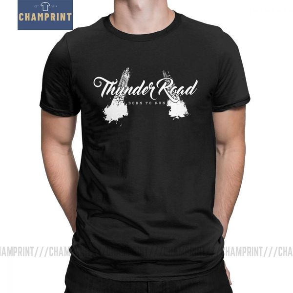 

thunder road tires t shirts men bruce springsteen rock music gift short sleeve novelty t-shirt o neck cotton tees plus size