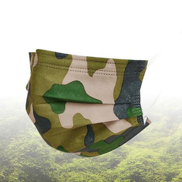 

iia522 camouflage mfinw дети блокируют взрослый дышащий до дышащего воздуха anti-haze 3-ply рта одноразовая маска для 5 стилей пыли altcl ma