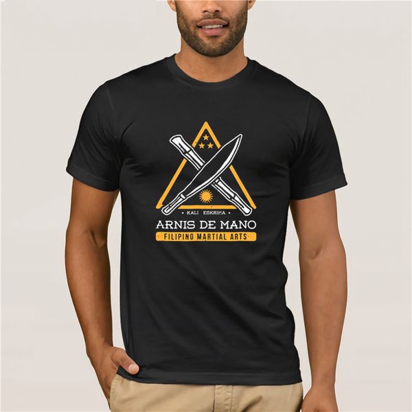 

100% cotton brand men shirt kalis eskrima arnis de mano filipino martial arts fashion summer tshirt