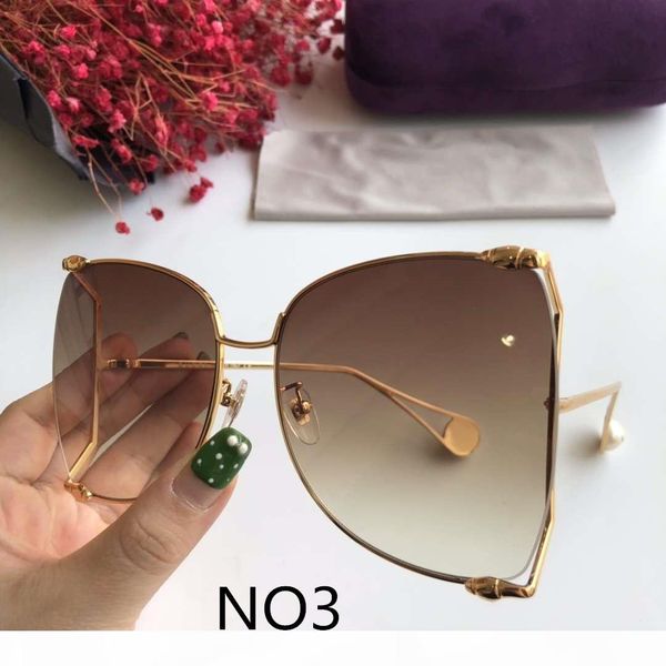 

designer sunglasses luxury sunglasses womens highly quality adumbral goggle glasses uv400 fashion woman g0252s 5 colors option with box, White;black