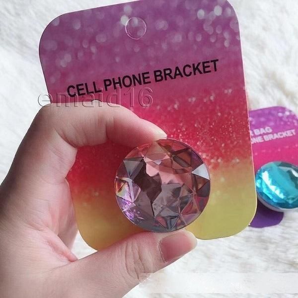 

new cell phone holder withc retail package real 3m glue stand finger holder flexible for iphone samsung dhl