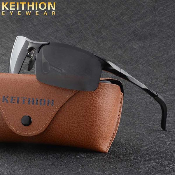 

keithion aluminium magnesium polarized sunglasses eyewear outdoor sunglass uv400 glasses, White;black