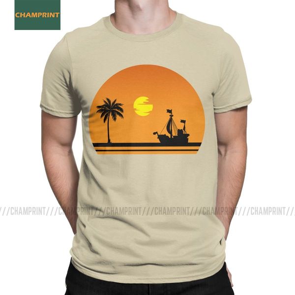 

going merry sunset one piece t shirts men pure cotton t-shirts luffy zoro japan anime boa hancock pirates tee short sleeve