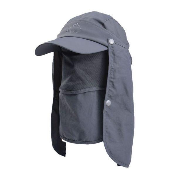 

anti-uv visor outdoor fishing cap quick-drying cap baseball can be used in various ways, Blue;gray