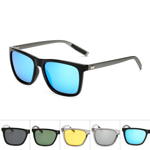 

retro square polarized sunglasses mirror lens vintage sun glasses for men women polaroid sunglasses uv400 retro de sol, White;black