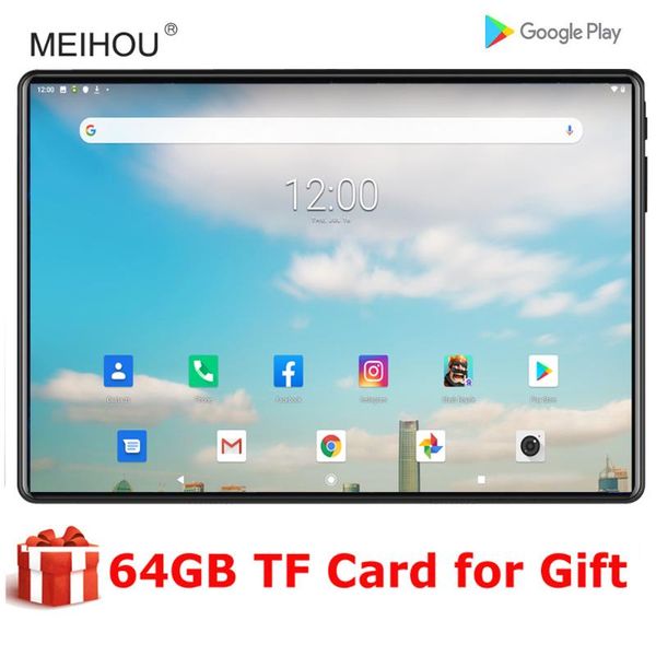

новый 10-дюймового hd экран планшетного пк bluetooth gps google play netflix 5g wifi dual sim card 4g lte телефон 3ram 32 rom окт сердечник