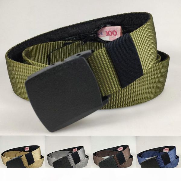 

2020 new travel hidden cash money belt bag funny pack anti theft waist packs pouch wallet fanny bag casual nylon women men belt, Black;brown