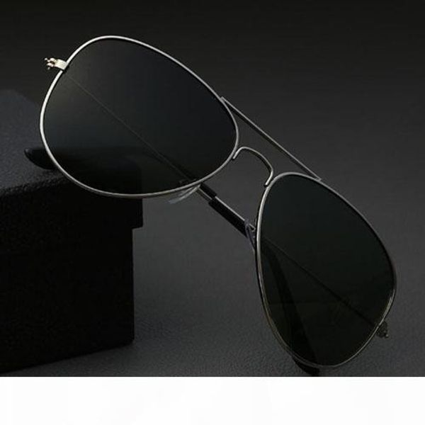 

урожай классические поляризованные очки 58мм мужчины женщины brand дизайнер солнцезащитные очки gunmetal золотой кадр оттенки открытый очки, White;black