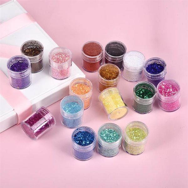 

18 bottles filling for resin craft jewelry making uv epoxy resin pigment hexagon glitter mermaid scale fills for jewelry making