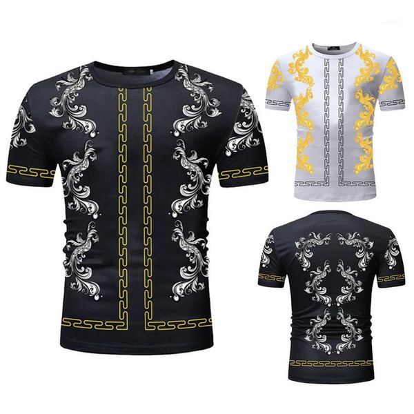 

designer tshirts fashion summer crew neck short sleeve mens tees casual males clothing hawaiian print mens, White;black