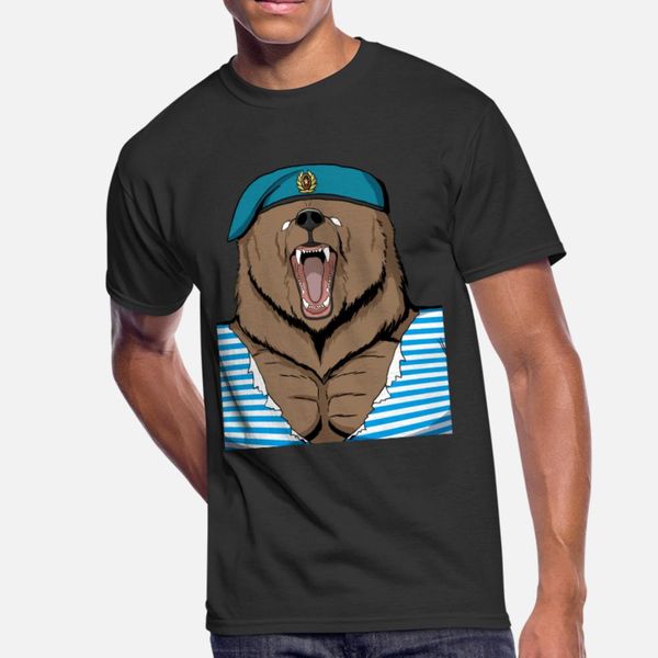 

russia bear gift idea for russians t shirt men printed short sleeve crew neck costume interesting comfortable summer natural shirt