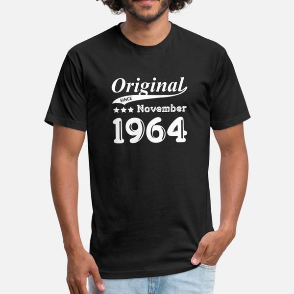 

original since november 1964 gift t shirt men character cotton plus size 3xl fit comfortable spring autumn outfit shirt