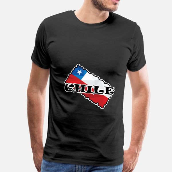 

chile t shirt men designs cotton s-xxxl cool fit comical spring autumn vintage shirt