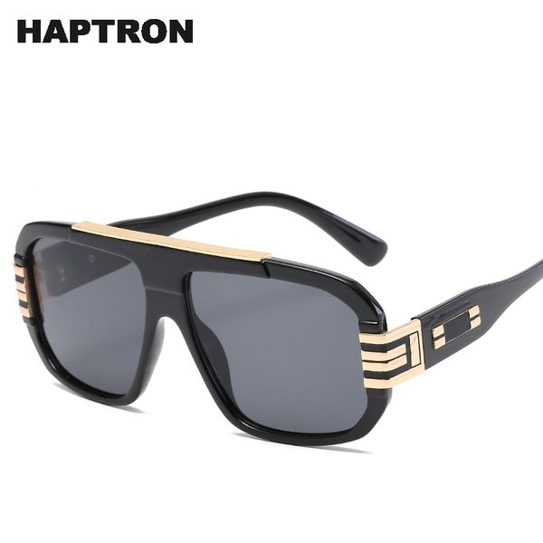 

haptron luxury oversized square sunglasses men women brand designer big sun glasses uv400 gradient okulary, White;black